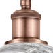 Ballston Athens Deco Swirl LED 6 inch Antique Copper Sconce Wall Light