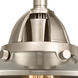 Nouveau 2 Railroad 1 Light 8 inch Brushed Satin Nickel Sconce Wall Light