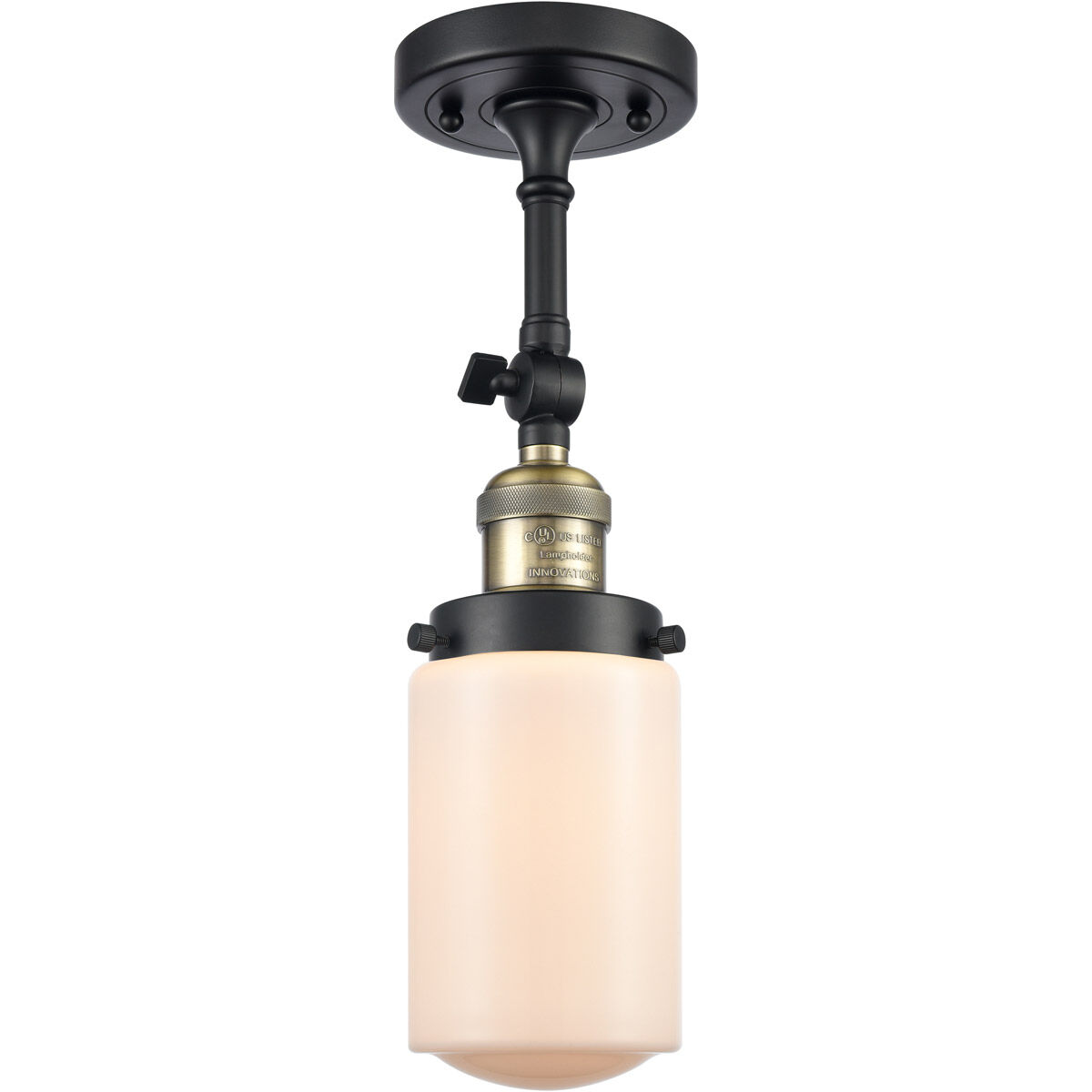 Franklin Restoration Dover 1 Light 5 inch Black Antique Brass Sconce Wall Light in Matte White Glass, Franklin Restoration