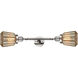 Franklin Restoration Chatham 2 Light 6 inch Polished Nickel Bath Vanity Light Wall Light in Mercury Glass, Franklin Restoration