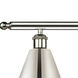 Ballston Cone 3 Light 36 inch Polished Nickel Island Light Ceiling Light