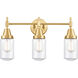 Caden 3 Light 23 inch Satin Gold Bath Vanity Light Wall Light