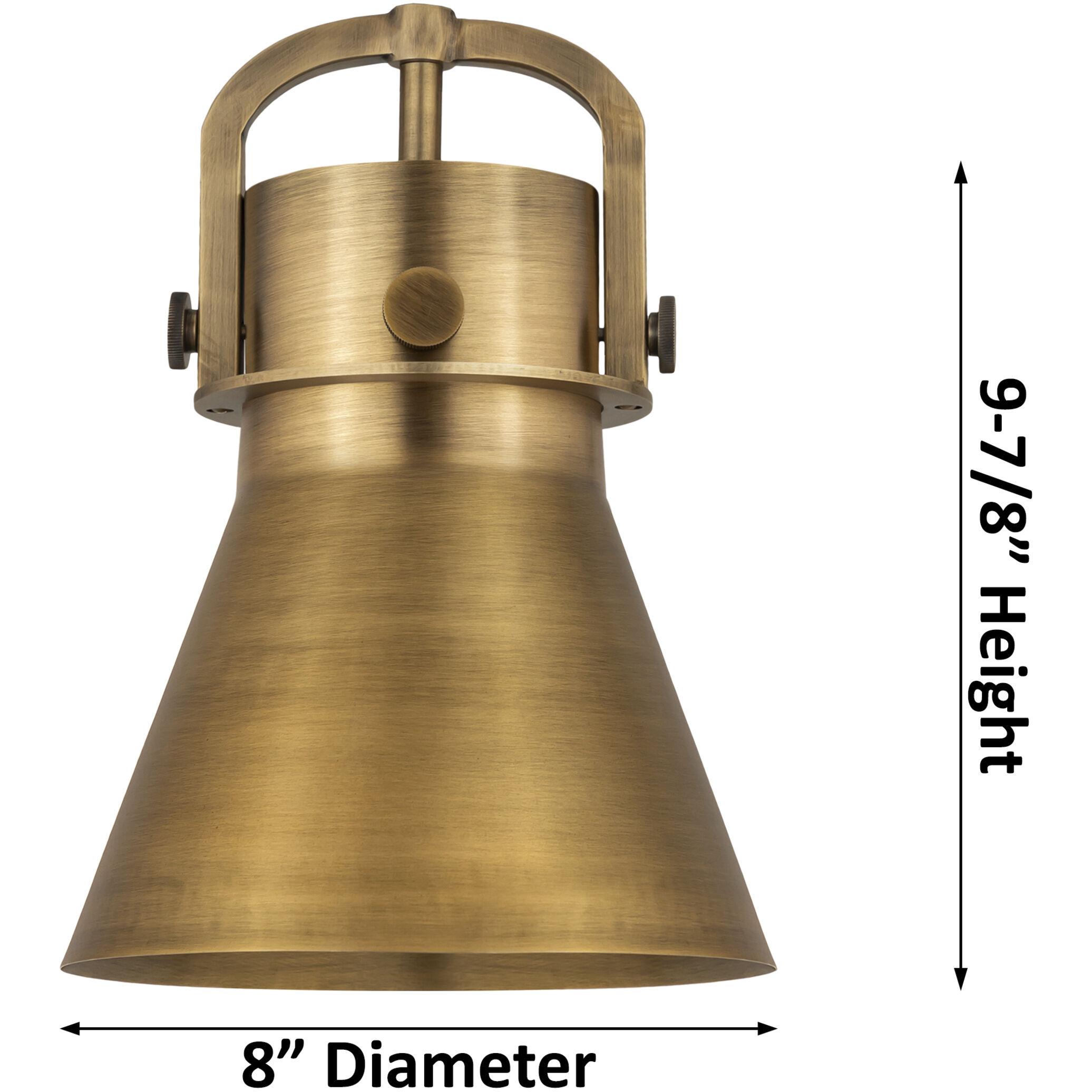 Newton Cone 1 Light 8 inch Polished Nickel Sconce Wall Light