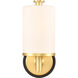Marlowe 1 Light 5 inch Black Satin Gold Bath Vanity Light Wall Light