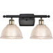 Ballston Arietta LED 16 inch Black Antique Brass Bath Vanity Light Wall Light, Ballston