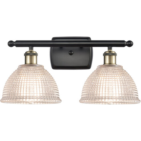 Ballston Arietta LED 16 inch Black Antique Brass Bath Vanity Light Wall Light, Ballston