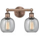 Belfast 2 Light 15 inch Antique Copper Bath Vanity Light Wall Light in Seedy