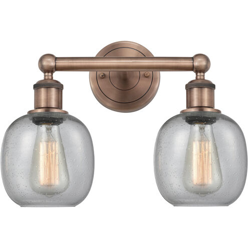 Belfast 2 Light 15 inch Antique Copper Bath Vanity Light Wall Light in Seedy