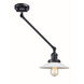 Halophane 21 inch 60.00 watt Matte Black Swing Arm Wall Light, Franklin Restoration