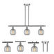 Ballston Belfast LED 42 inch Polished Chrome Island Light Ceiling Light in Seedy Glass, Ballston