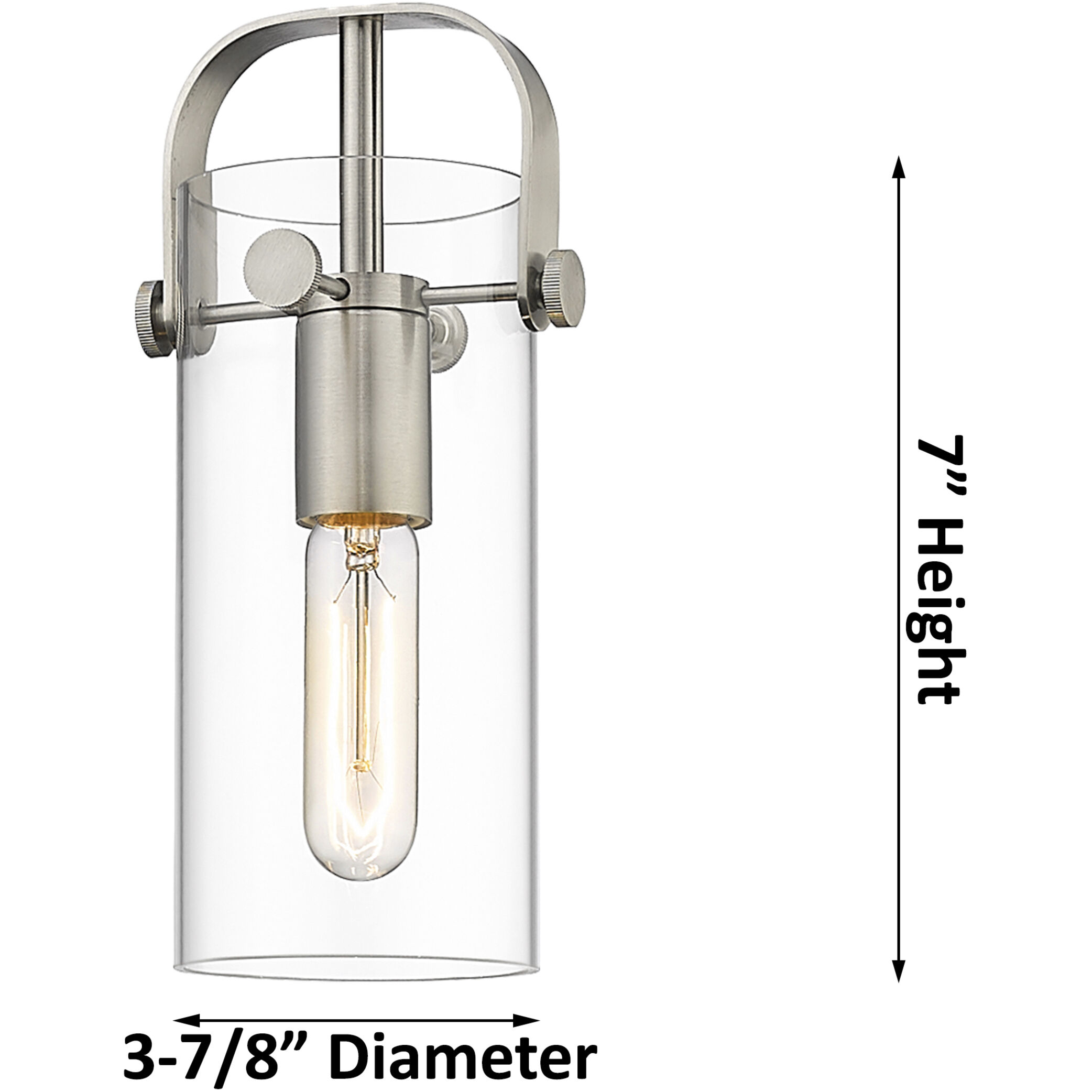 Pilaster II Cylinder 1 Light 5 inch Polished Chrome Pendant Ceiling Light