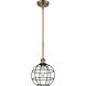 Lake Placid 1 Light 8 inch Brushed Brass Pendant Ceiling Light