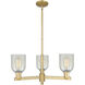 Arcadia Caledonia 3 Light 27 inch Brushed Brass Chandelier Ceiling Light