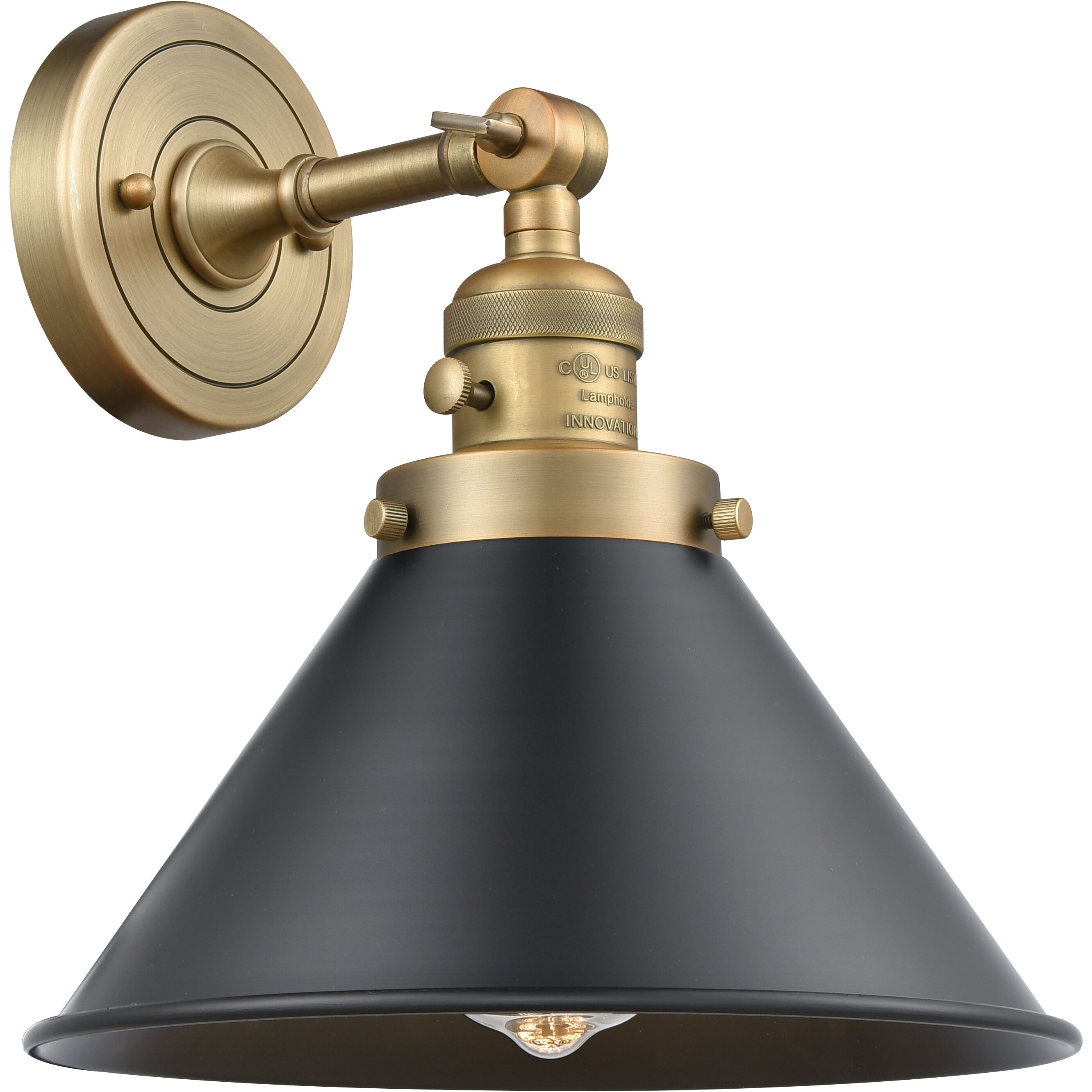 Franklin Restoration Briarcliff Sconce Wall Light in Brushed Brass
