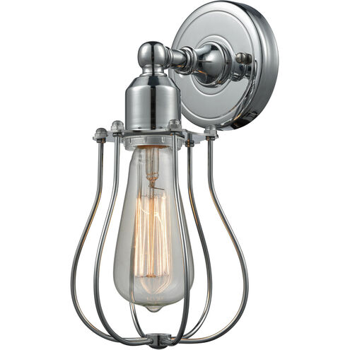 Austere Muselet LED 5.5 inch Polished Chrome Sconce Wall Light, Austere