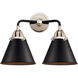 Nouveau 2 Appalachian 2 Light 16 inch Black Polished Nickel Bath Vanity Light Wall Light in Matte Black
