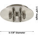 Gatsby Bare Bulb 6 Light 6 inch Oil Rubbed Bronze Multi-Pendant Ceiling Light, Gatsby