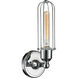 Austere Muselet 1 Light 5 inch Polished Chrome Sconce Wall Light in Incandescent, Austere