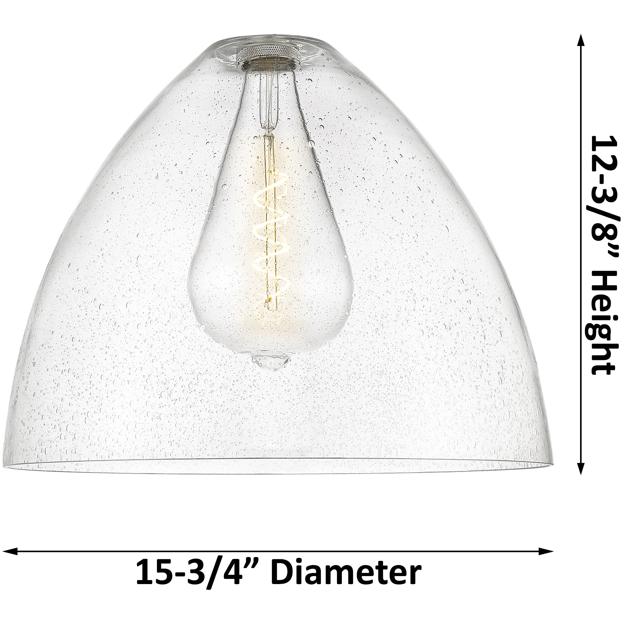 Crown Point 1 Light 16 inch Brushed Brass Pendant Ceiling Light in Clear Glass