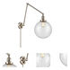 Extra Large Beacon 32 inch 60.00 watt Brushed Satin Nickel Swing Arm Wall Light