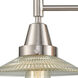 Caden 3 Light 27 inch Satin Nickel Bath Vanity Light Wall Light in Clear Glass