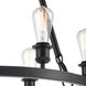 Ballston Saloon 9 Light 30 inch Matte Black Chandelier Ceiling Light in Bulb Not Included, Ballston