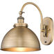 Ballston Urban 1 Light 10 inch Brushed Brass Sconce Wall Light