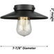 Railroad 1 Light 8 inch Polished Chrome Mini Pendant Ceiling Light