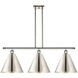 Ballston Cone LED 38.5 inch Polished Nickel Island Light Ceiling Light