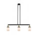 Franklin Restoration Small Bell 3 Light 38 inch Black Antique Brass Island Light Ceiling Light in Matte White Glass, Franklin Restoration