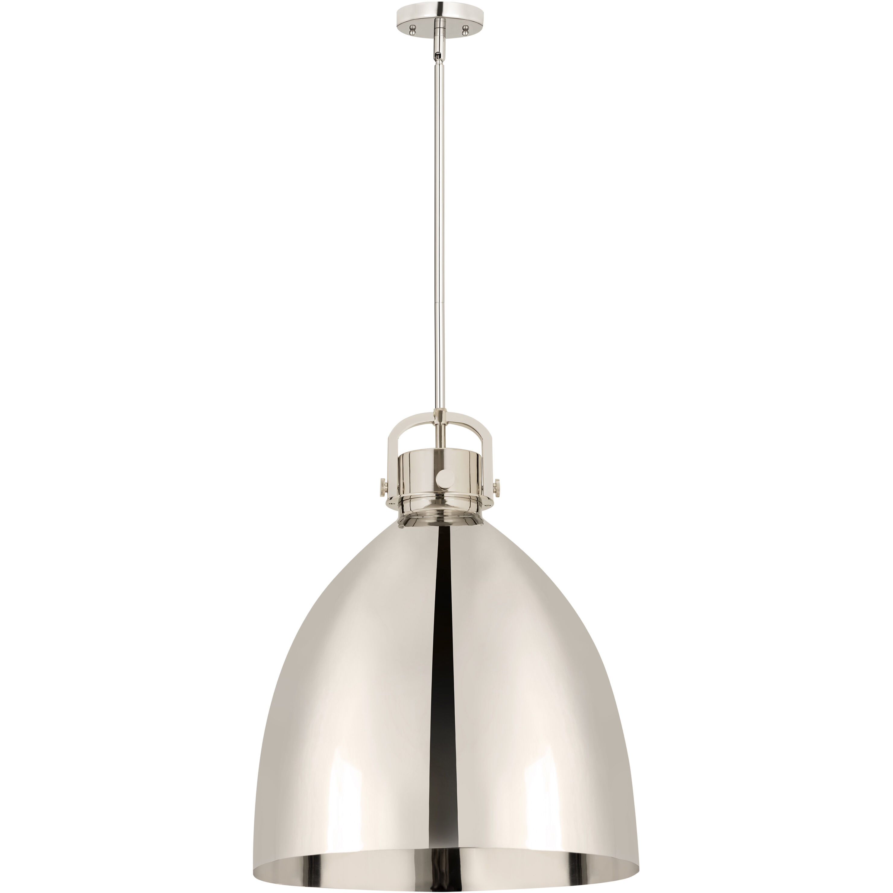 Newton Bell 1 Light 18 inch Polished Nickel Pendant Ceiling Light