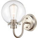 Olivia LED 6.38 inch Satin Nickel Bath Vanity Light Wall Light