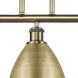 Ballston Dome 3 Light 36 inch Antique Brass Island Light Ceiling Light