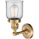 Franklin Restoration Small Bell LED 5 inch Brushed Brass Sconce Wall Light, Franklin Restoration