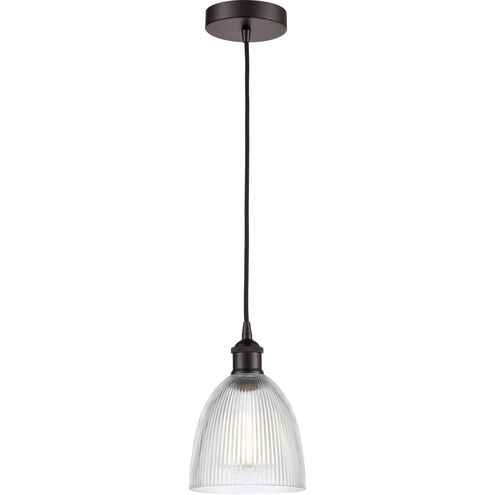 Edison Castile LED 6 inch Oil Rubbed Bronze Mini Pendant Ceiling Light