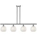 Ballston White Mouchette 4 Light 48.00 inch Island Light