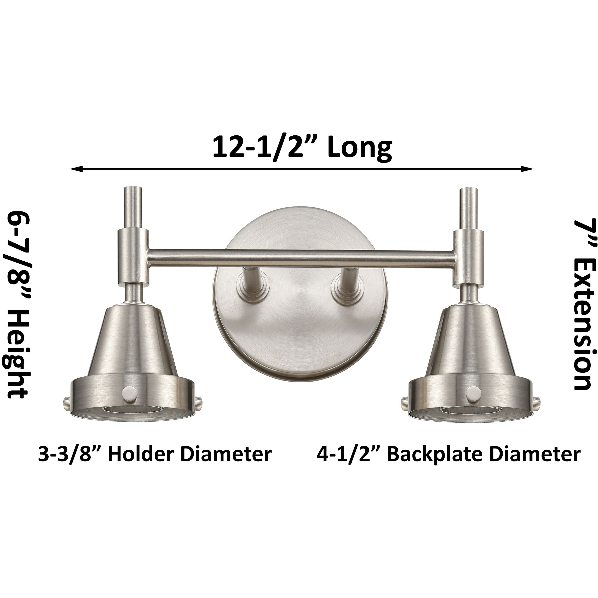 Caden LED 16 inch Polished Chrome Bath Vanity Light Wall Light