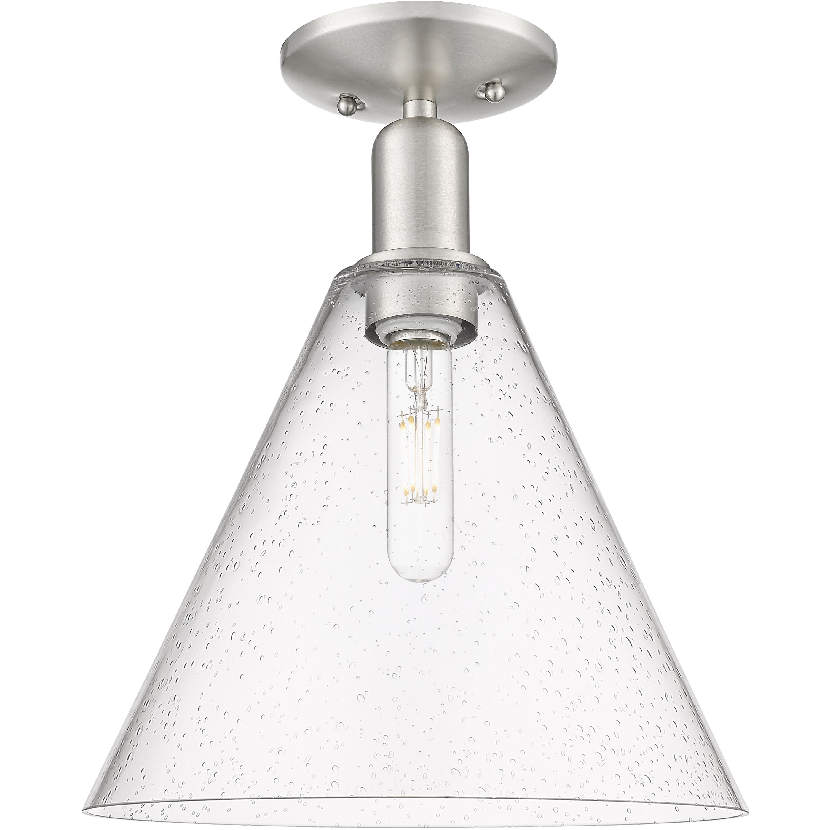 Arcadia Berkshire Glass 1 Light 12.00 inch Semi-Flush Mount