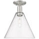 Arcadia Berkshire Glass 1 Light 12.00 inch Semi-Flush Mount