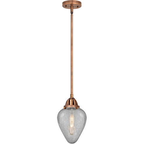 Nouveau 2 Geneseo LED 7 inch Antique Copper Mini Pendant Ceiling Light