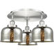 Bell 3 Light 19.75 inch Flush Mount