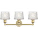 Niagra 3 Light 24.5 inch Brushed Brass Bath Vanity Light Wall Light