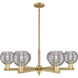 Athens Deco Swirl 6 Light 23.88 inch Chandelier