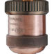 Franklin Restoration Large Bell 1 Light 8 inch Antique Copper Sconce Wall Light in Light Smoke Glass, Franklin Restoration