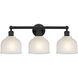 Edison Dayton 3 Light 24 inch Matte Black Bath Vanity Light Wall Light in White