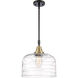 Franklin Restoration Bell LED 12 inch Black Antique Brass Mini Pendant Ceiling Light