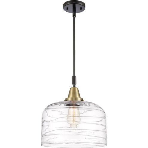 Franklin Restoration Bell LED 12 inch Black Antique Brass Mini Pendant Ceiling Light