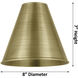 Edison Cone LED 8 inch Matte Black Mini Pendant Ceiling Light