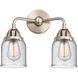 Nouveau 2 Small Bell 2 Light 13.00 inch Bathroom Vanity Light