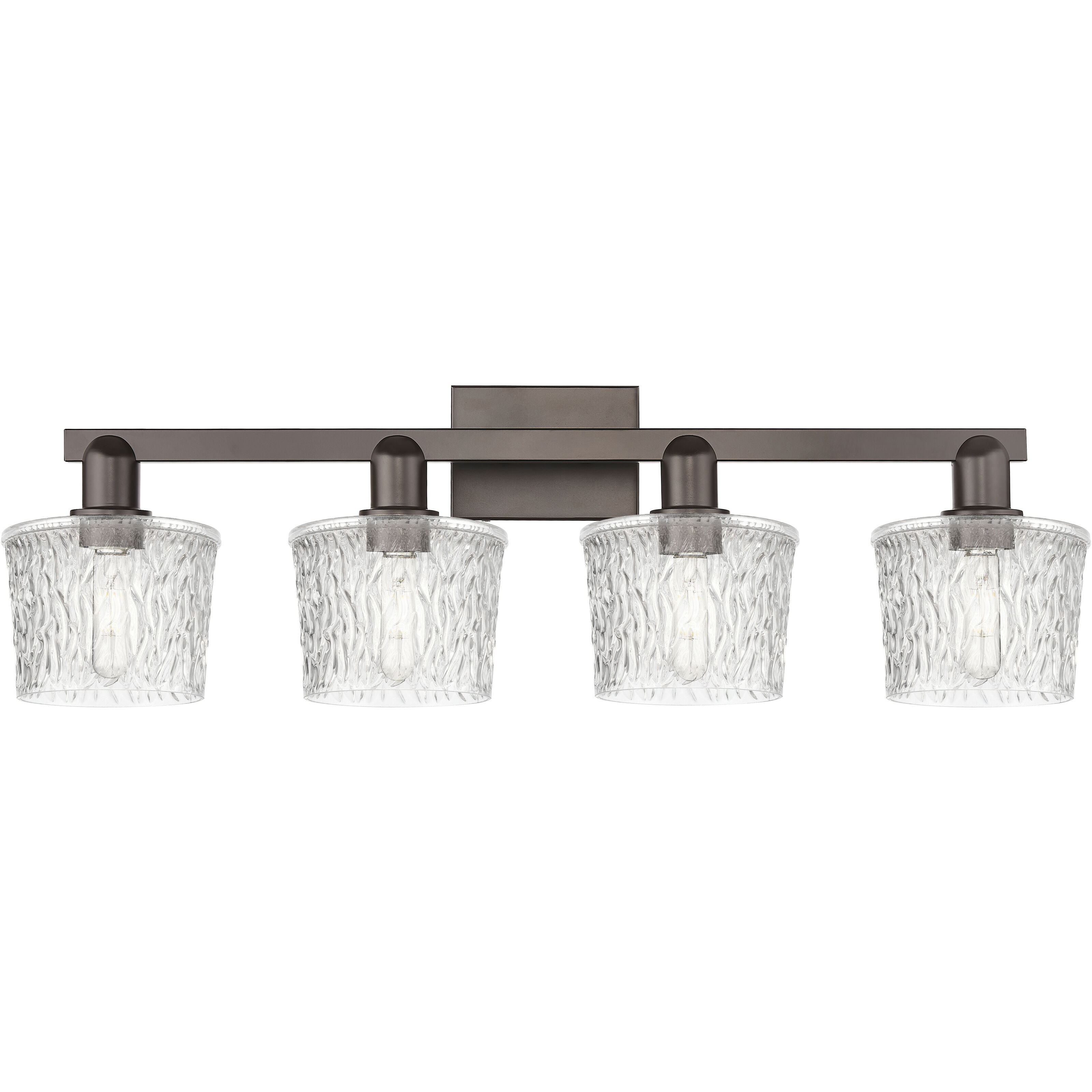 Arcadia Niagara 4 Light 33.5 inch Oil Rubbed Bronze Bath Vanity Light Wall Light